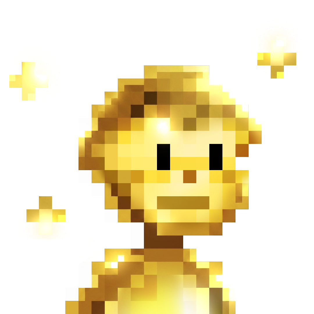 a gold monkey makin money